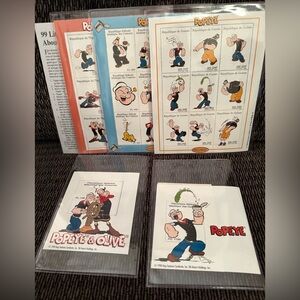 Stamp collection set - Popeye & olive